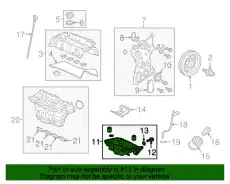 Поддон картера двигателя HONDA 112005PHA00