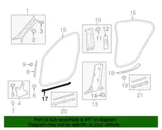 PLATE FR DOOR 6791433161A1 TOYOTA / LEXUS
