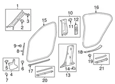 PLATE FR DOOR 6791433161A1 TOYOTA / LEXUS