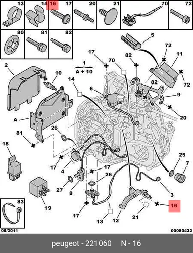 Болт rlx акп diam 8x125-20 2210 60 PSA
