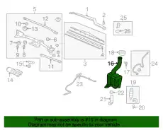 БАЧОК СТЕКЛООМЫВАТЕЛЯ 76841SZAA21 HONDA