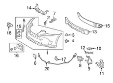 5214453030 КРОНШТЕЙН ПЛАСТИКОВЫЙ TOYOTA / LEXUS