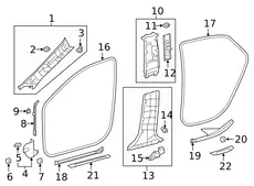 КУЗОВНОЙ УПЛОТНИТЕЛЬ 6231233130 TOYOTA / LEXUS