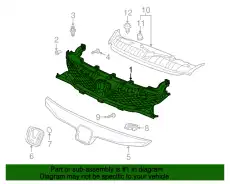 Решетка радиатора HONDA 71121SNAA50