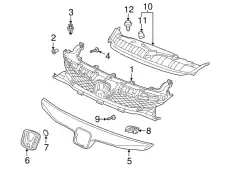Решетка радиатора HONDA 71121SNAA50