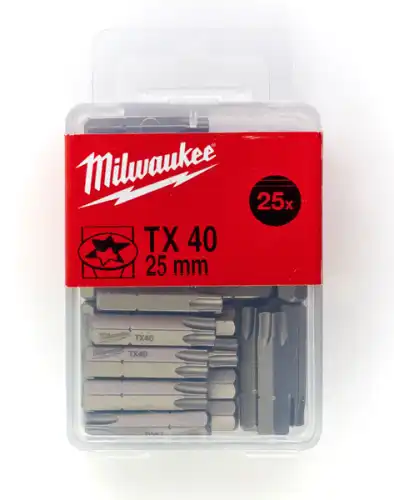 Бита MILWAUKEE TX40 25 мм (25 шт.) 4932399600