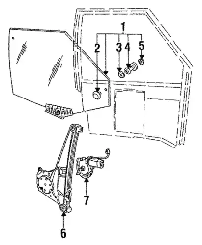 Стеклоподъёмник AUDI 4A0959802A VAG