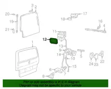 Замок двери VW 701959781A VAG