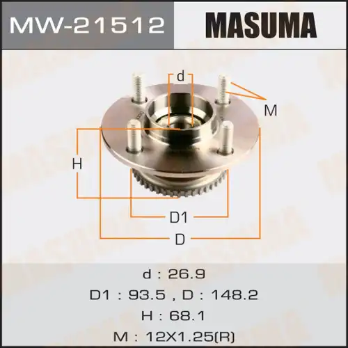 Ступица MASUMA MW21512
