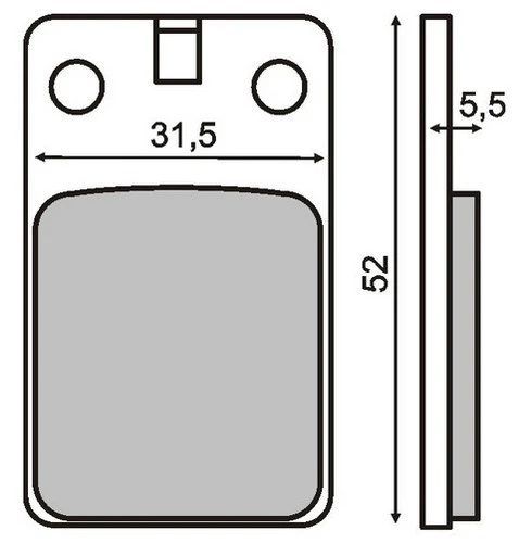 Тормозные колодки дисковые RMS 225100030