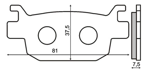 Тормозные колодки дисковые RMS 225102560