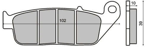 Тормозные колодки дисковые RMS 225100890
