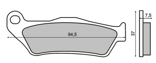 Тормозные колодки дисковые RMS 225100430