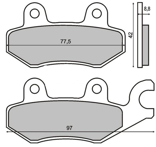 Тормозные колодки дисковые RMS 225100350