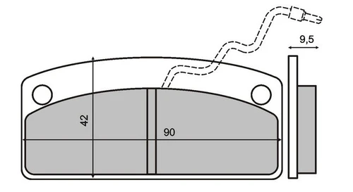 Тормозные колодки дисковые RMS 225100540