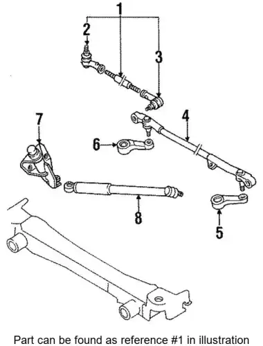 Рулевая тяга ISUZU 8970209522