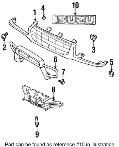 ЭМБЛЕМА ПЛАСТИК 8971266350 ISUZU