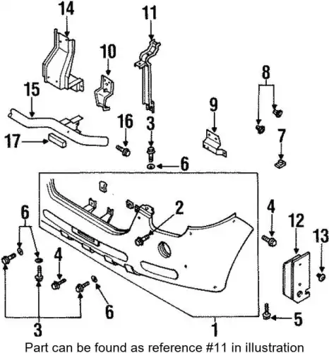 Кронштейн радиатора Vehi 8971435283 ISUZU