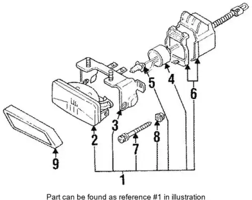 Фара противотуманная ISUZU 8971836411