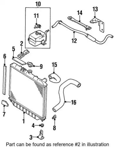 BRACKET RAD 8972253481 ISUZU