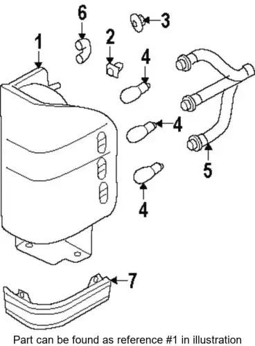 Фонарь задний ISUZU 8972893310