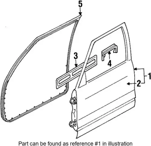ДВЕРЬ 8973857530 ISUZU