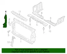 GUARD-AIR,RH 291341R510 HYUNDAI