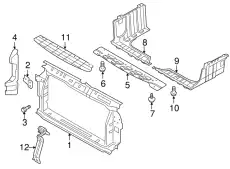 GUARD-AIR,RH 291341R510 HYUNDAI