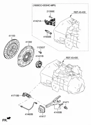 Диск сцепления HYUNDAI / KIA 4110026080