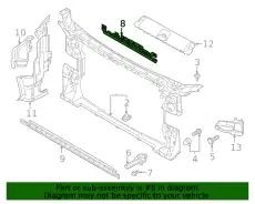 8W0121292C (AUDI),Воздуховод VAG