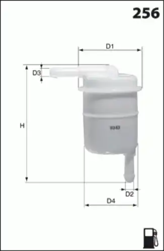 Топливный фильтр MECAFILTER ELE3578