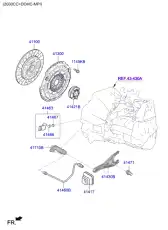 Диск сцепления MOBIS 4110032505