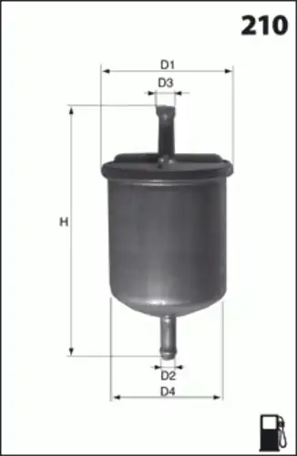 Топливный фильтр MECAFILTER ELE3580