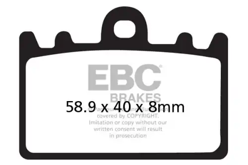Тормозные колодки дисковые EBC FA180