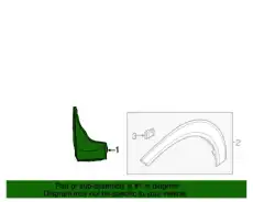 комплект брызговиков (2шт) D3F46AK000 MOBIS