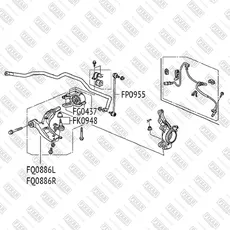 Рычаг подвески FIXAR FQ0886R