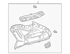 Обшивка 6248048160B0 TOYOTA / LEXUS