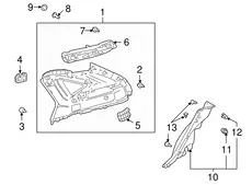 Обшивка 6248048160B0 TOYOTA / LEXUS