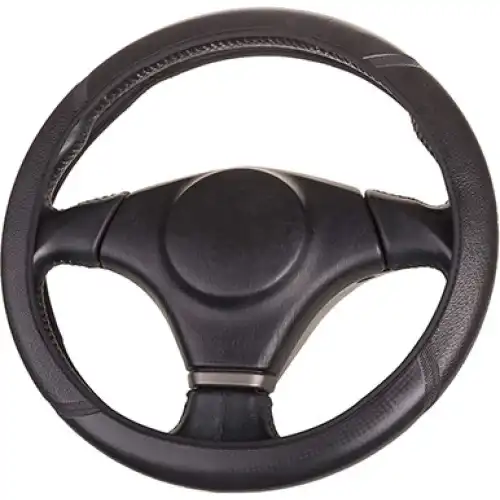 Оплетка экокожа M Черная FLEX-12 SKYWAY S01109013