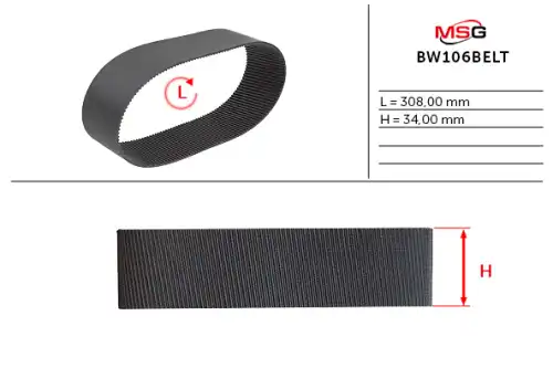 Ремень клиновой MSG BW106BELT