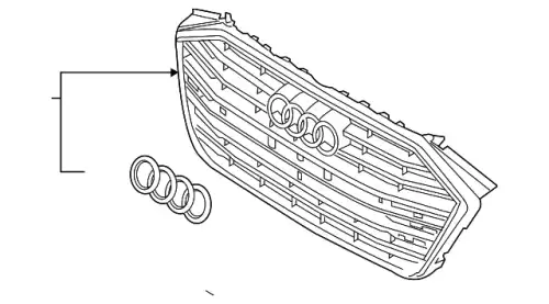 Решетка радиатора VAG 4N0853651KRN4