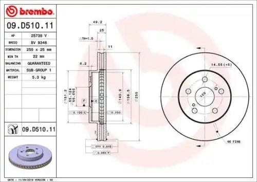 Цилиндр сцепления BREMBO C56026