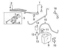 насос стекломывателя Audi 4A0955651 VAG