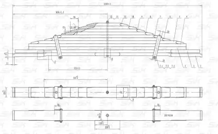 Рессора подвески S&K SK295000101