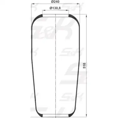 Пневмоподушка S&K SK70601PL