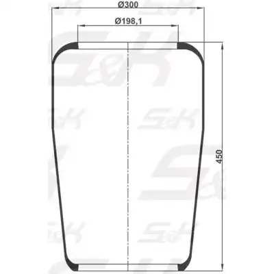 Пневмоподушка S&K SK72701PL