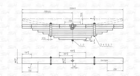 Рессора подвески S&K SK295000401