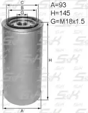 Топливный фильтр S&K SK586002401