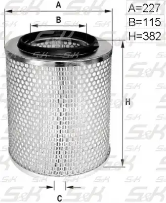 Фильтр воздушный S&K SK585000601