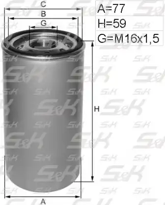 Фильтр воздушный S&K SK585008701